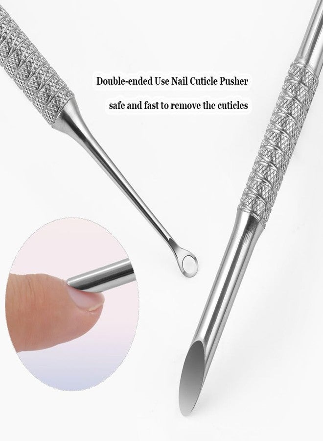 KACHIMOO Cuticle Pusher with 2 Ends,Pre-treatment Cuticle Pusher Cuticle Remover with Sandpaper Sheets,Nail Art Dead Skin Removing Manicure Tool (1 Cuticle Pusher+5 Sandpaper Sheets) - Image 4